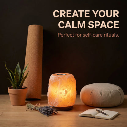GAYA Himalayan Salt Lamp with Aromatherapy Tray
