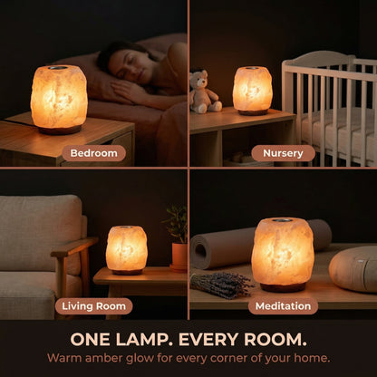 GAYA Himalayan Salt Lamp with Aromatherapy Tray