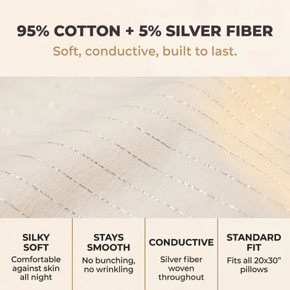 GAYA™ Grounding Pillow Case - Off White