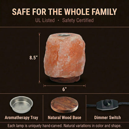 GAYA Himalayan Salt Lamp with Aromatherapy Tray
